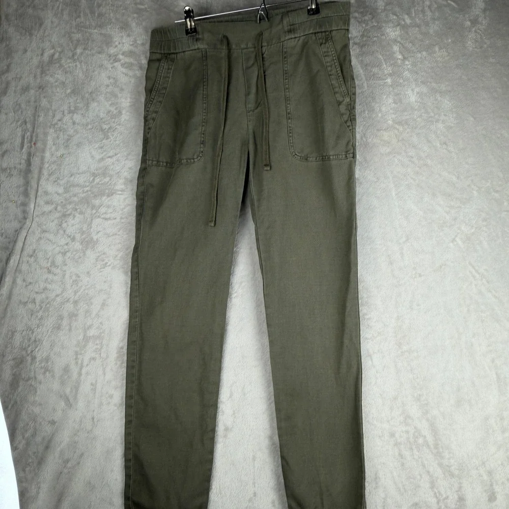 Standard‎ James Perse Olive Green Cotton Linen Drawstring Pants WXE1572 Size 1